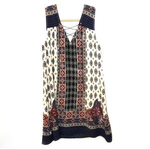 Blu Pepper Patterned Dress